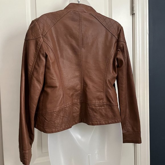 *2x HP* Alfani Faux Leather Moto Jacket SP - Picture 7 of 11